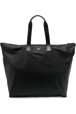 Emporio Armani Bolso shopper con placa del logo
