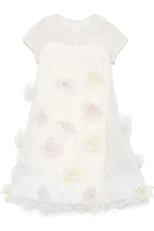 Maison Ava Vestido con apliques florales