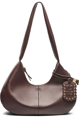 Ganni Bolso de hombro mediano con logo en relieve