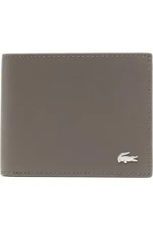 Lacoste Cartera plegable con diseño en relieve
