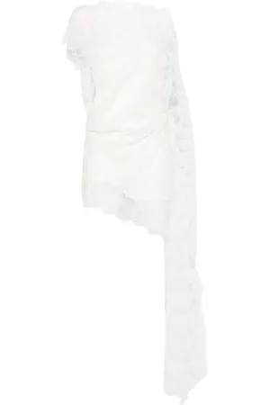 CHRISTOPHER ESBER Vestido corto con encaje flotante