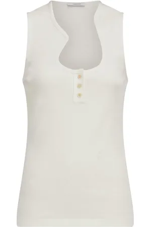 Salvatore Ferragamo Camiseta de tirantes de algodón