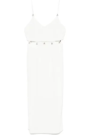 Patrizia Pepe Vestido midi con placa del logo