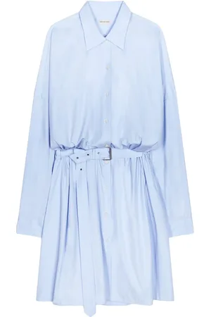 DRIES VAN NOTEN Vestido camisero con cinturón