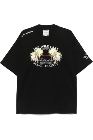 WOOYOUNGMI Camiseta con motivo de palmera