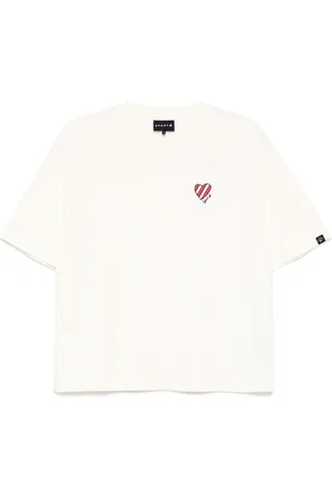 AGNÈS B. Camiseta con corazón bordado
