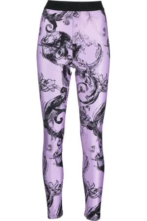 VERSACE Leggins con logo en la cinturilla