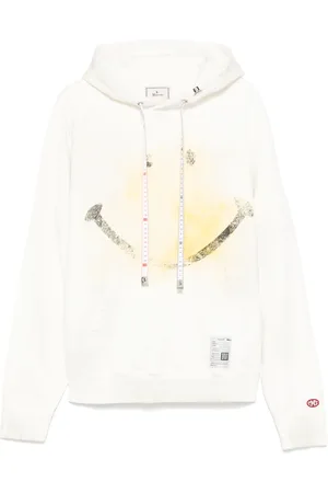 Maison Mihara Yasuhiro Sudadera con capucha y smiley estampado
