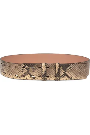 DRIES VAN NOTEN Cinturón con motivo de piel de serpiente