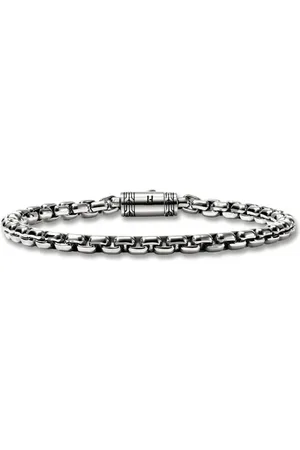 John Hardy Pulsera Box Chain en plata de ley