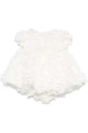 LA STUPENDERIA Vestido con apliques florales