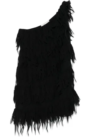 BLUMARINE Vestido corto con flecos