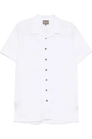 N.PEAL Camisa con cuello cubano