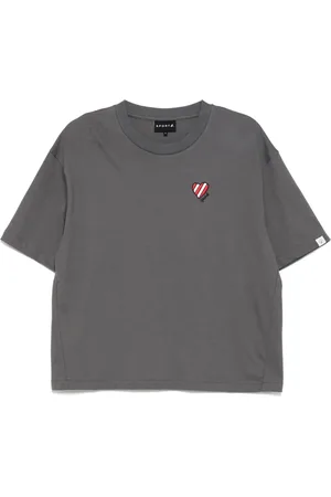 AGNÈS B. Camiseta con corazón bordado