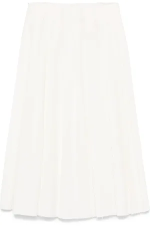 Calcaterra Falda midi plisada