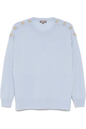 N.PEAL Jersey con botones en los hombros