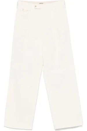 Auralee Pantalones chinos con pinzas