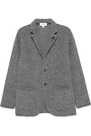 LARDINI Blazer con efecto cepillado