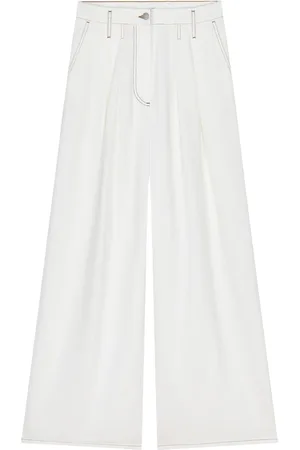 DRIES VAN NOTEN Pantalones palazzo plisado