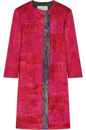 DRIES VAN NOTEN Abrigo con motivo en jacquard