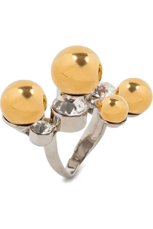 DRIES VAN NOTEN Anillo con detalle de cuentas