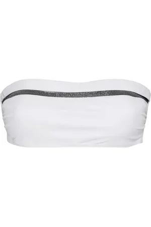 Brunello Cucinelli Top de bikini con cadena Monili