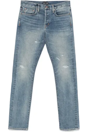 Tom Ford Vaqueros rectos con parche del logo
