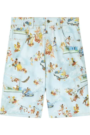 OFF-WHITE Pantalones cortos con fresco estampado