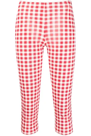 Acne Studios Leggins capri con ribete de encaje