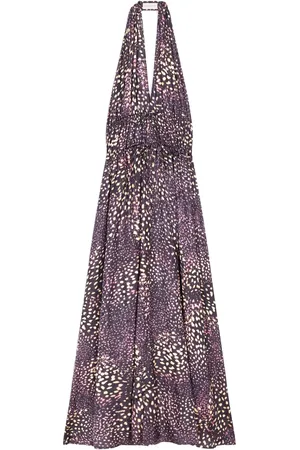 DRIES VAN NOTEN Vestido largo con cuello halter