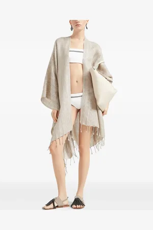 Brunello Cucinelli Bragas de bikini con cadena Monili