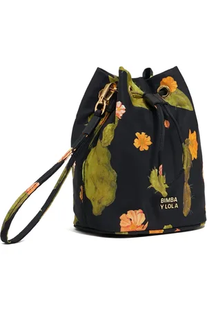 Bimba y Lola Estuche de maquillaje con estampado de cactus