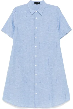 AGNÈS B. Vestido camisero con logo