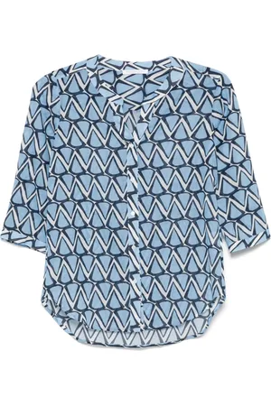 CENERE GB Blusa con estampado geométrico