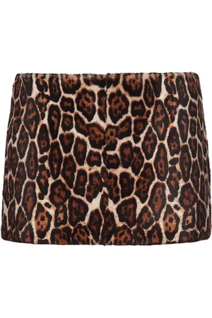 Prada Minifalda con animal print