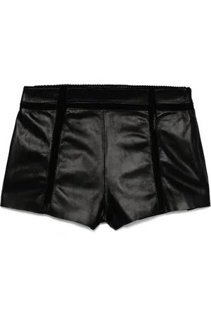 BLUMARINE Hot shorts de piel
