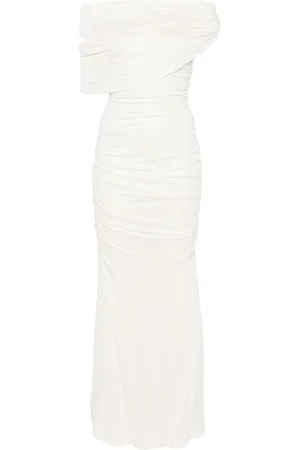 BLUMARINE Vestido largo fruncido