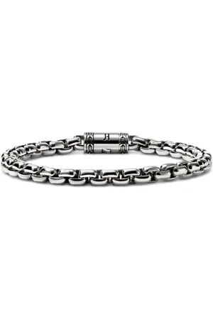 John Hardy Pulsera Box Chain en plata de ley