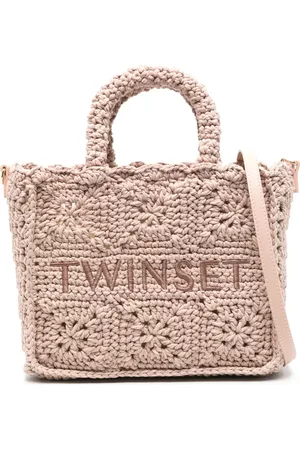 Twin-Set Bolso shopper Bohémienne de ganchillo