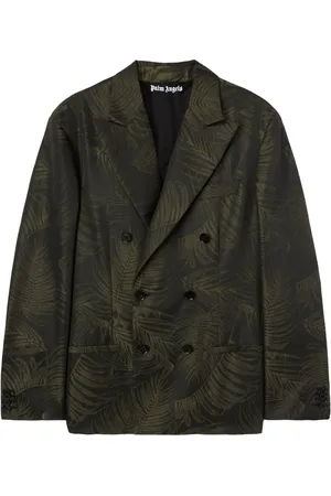 Palm Angels Blazer con palmeras en jacquard