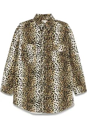BLUMARINE Sobrecamisa con estampado de leopardo