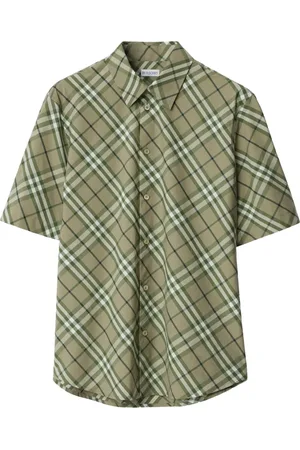 Burberry Camisa de algodón a cuadros