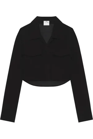 Courrèges Camisa de algodón con diseño corto