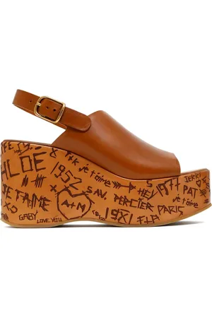 Chloé Sandalias Maxime con cuña de 130 mm