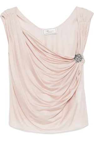 BLUMARINE Top de crepé