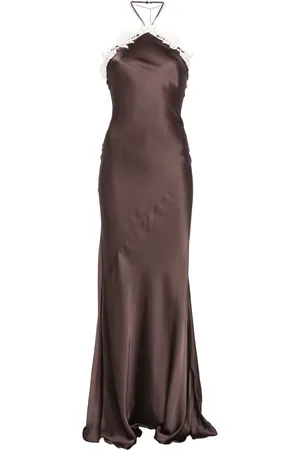 Patrizia Pepe Vestido largo con colgante del logo