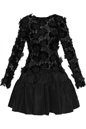 Oscar de la Renta Vestido corto con cuello alto