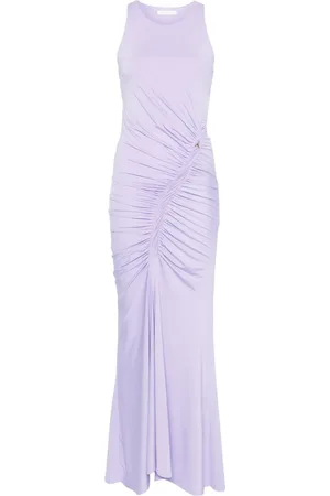 Patrizia Pepe Vestido largo con detalles de volantes
