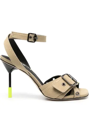 Msgm Sandalias con ojales y tacón de 95 mm