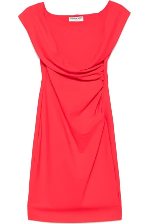 CHIARA BONI Vestido midi con detalle drapeado